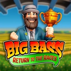 Big Bass Return to the Races logo by Pragmatic Play at Herospin Casino