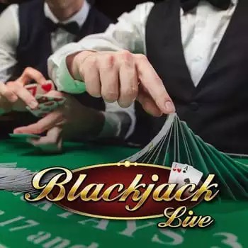 Live Blackjack logo by Evolution at Herospin Casino